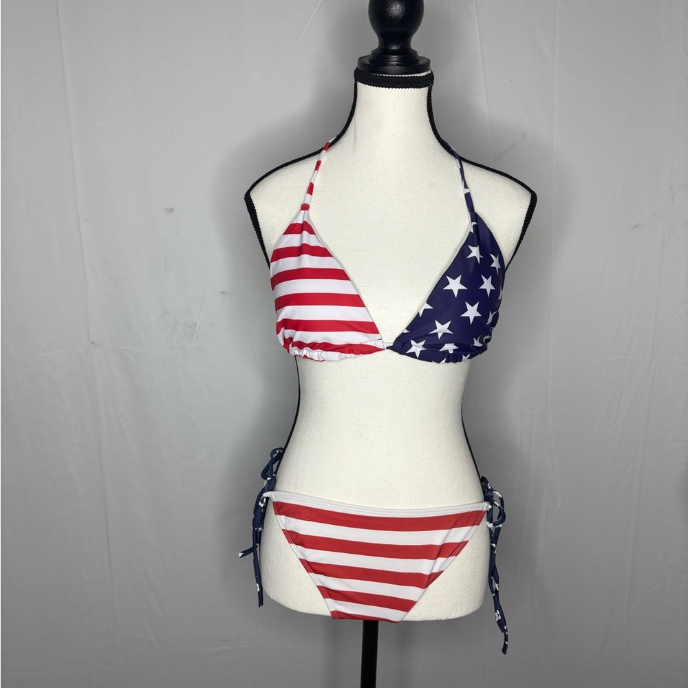Patriotic Stars and Stripes Bikini NWOT